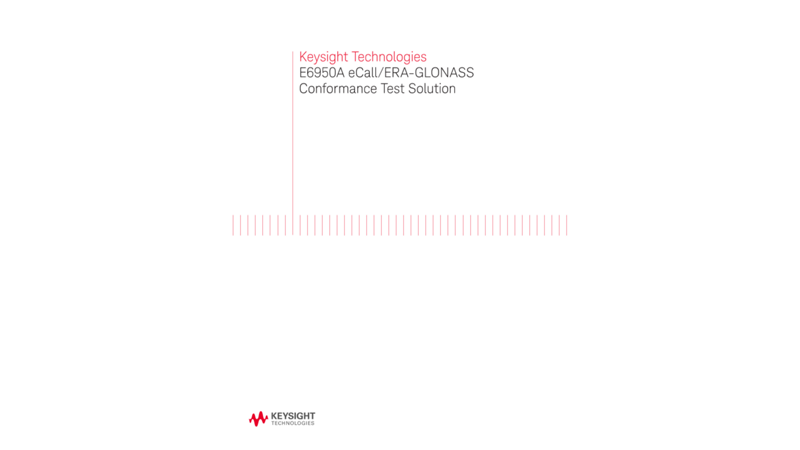 E6950A eCall/ERA-GLONASS Conformance Test Solution